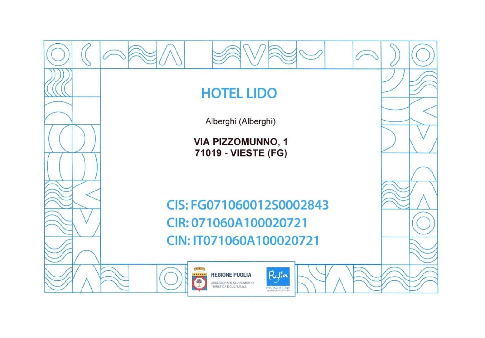 Hotel Lido Vieste Kültér fotó
